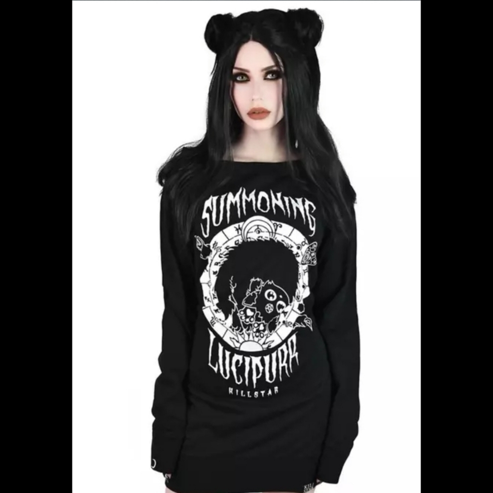Killstar Summining Lucipurr sweater dress